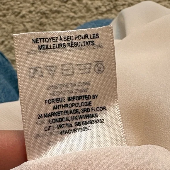 Field Study Tunic Maeve White Shift Dress with Gray & Yellow Floral Motif - Picture 13 of 14